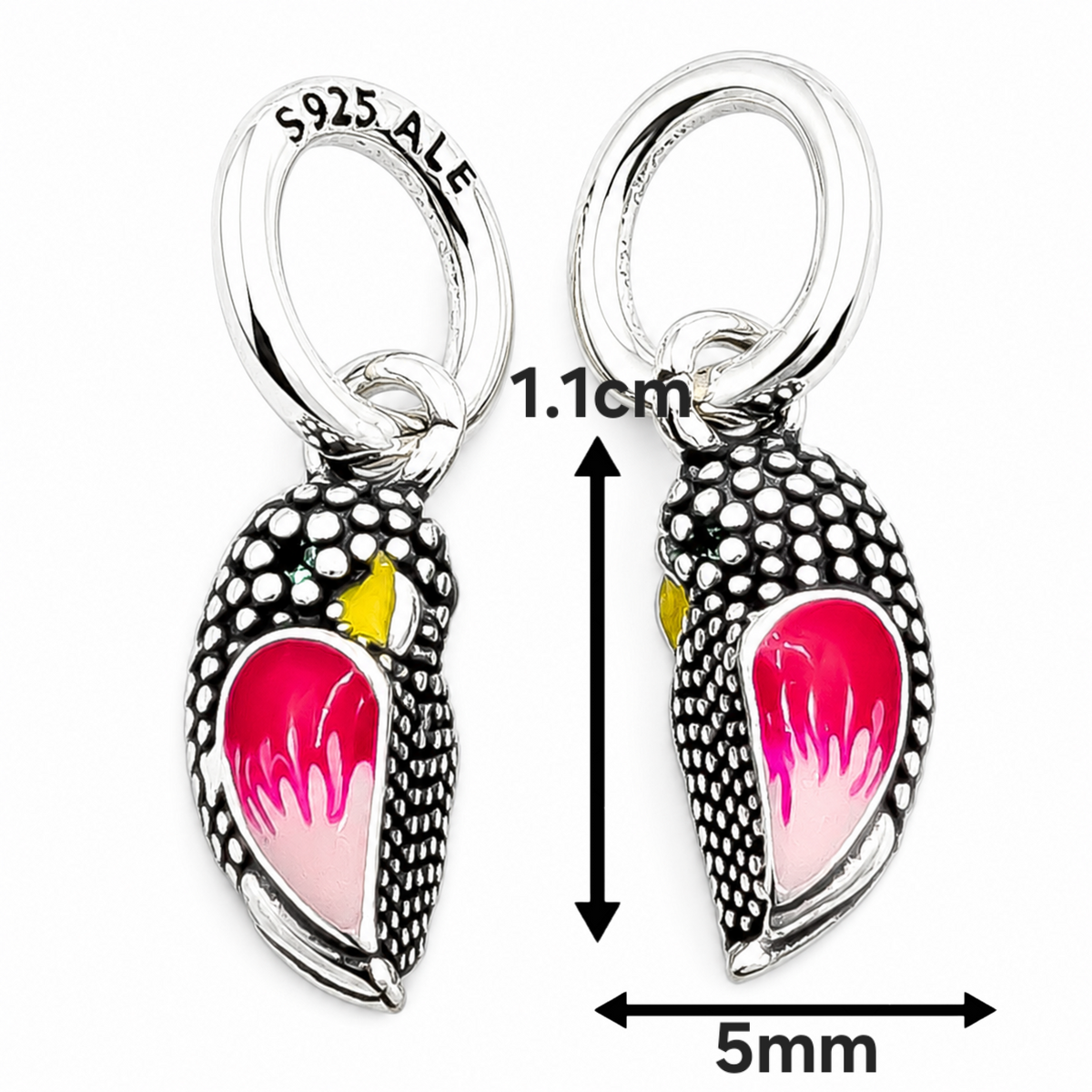 Charm Pajaros Plata Ley 925