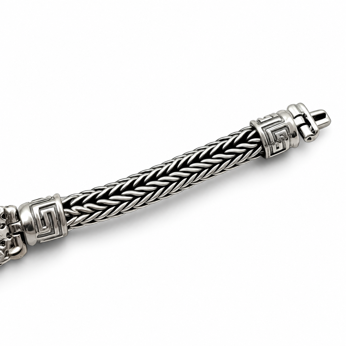 Pulso Azteca Jaguar 7mm Plata Ley 925