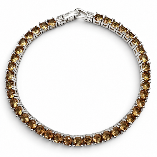Pulsera Redonda Zultanita Plata Ley 925