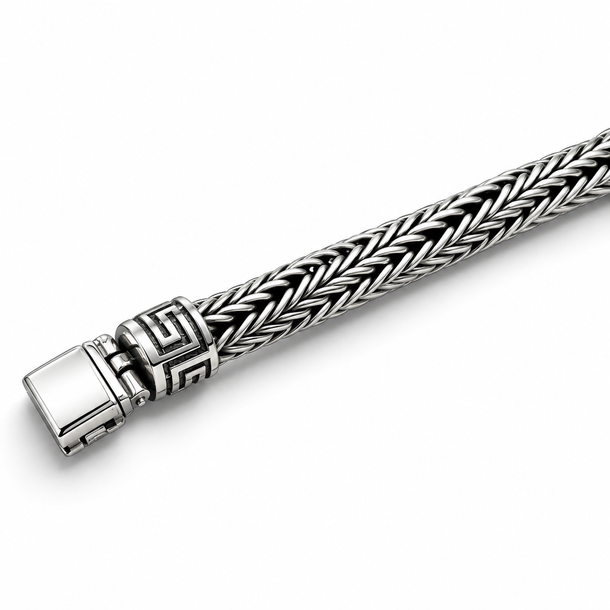 Pulso Azteca Jaguar 7mm Plata Ley 925
