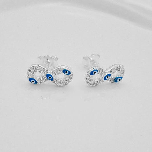 Arete Infinito Ojos Zirconia