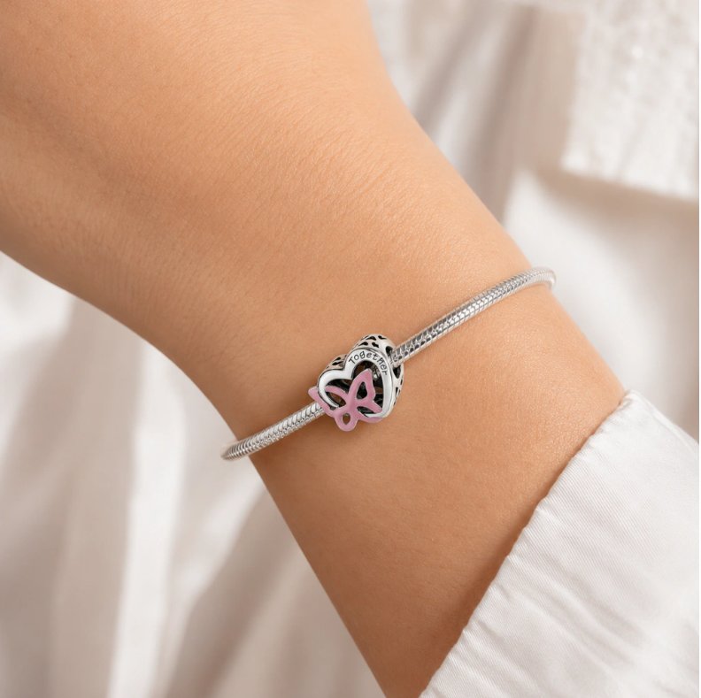 Charm Corazon Plata Ley 925