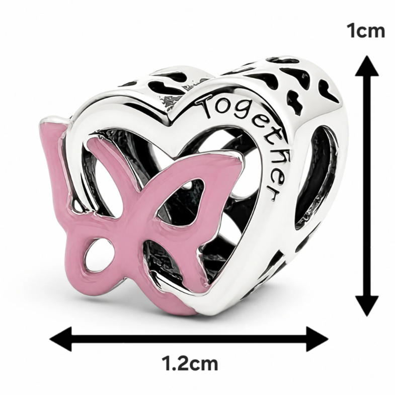 Charm Corazon Plata Ley 925