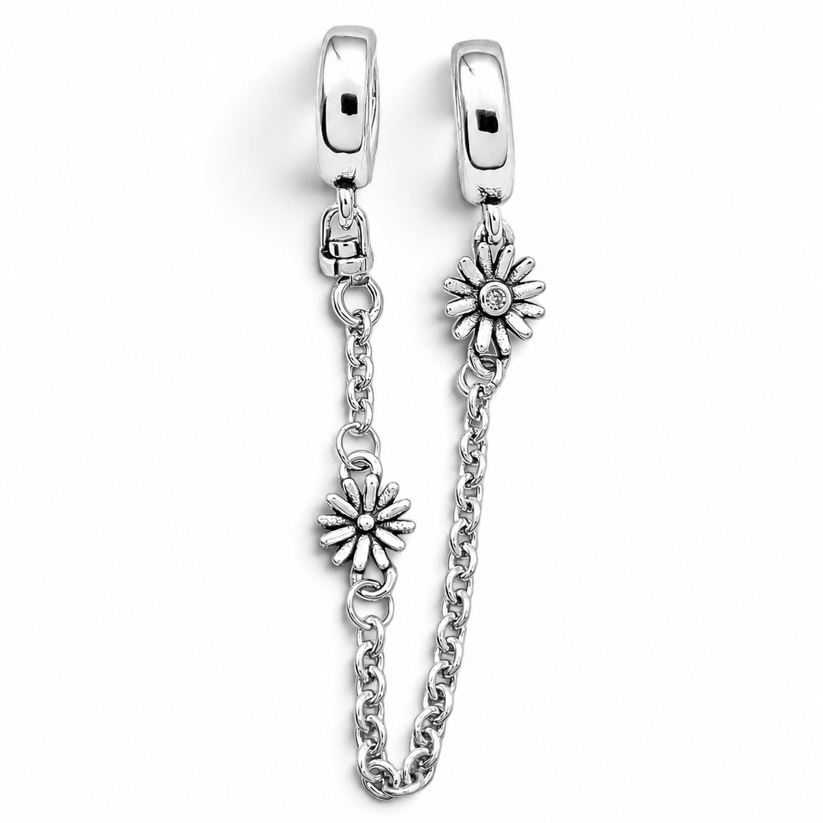 Charm Cadenita Flor Plata Ley 925