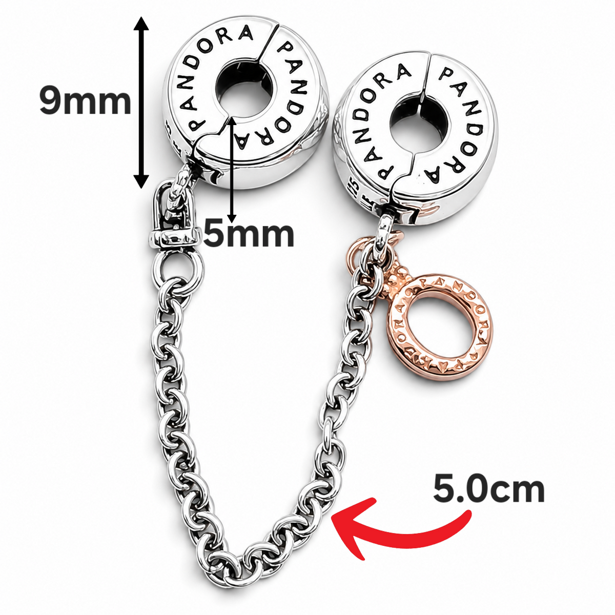 Charm Seguridad Pan Plata Ley 925