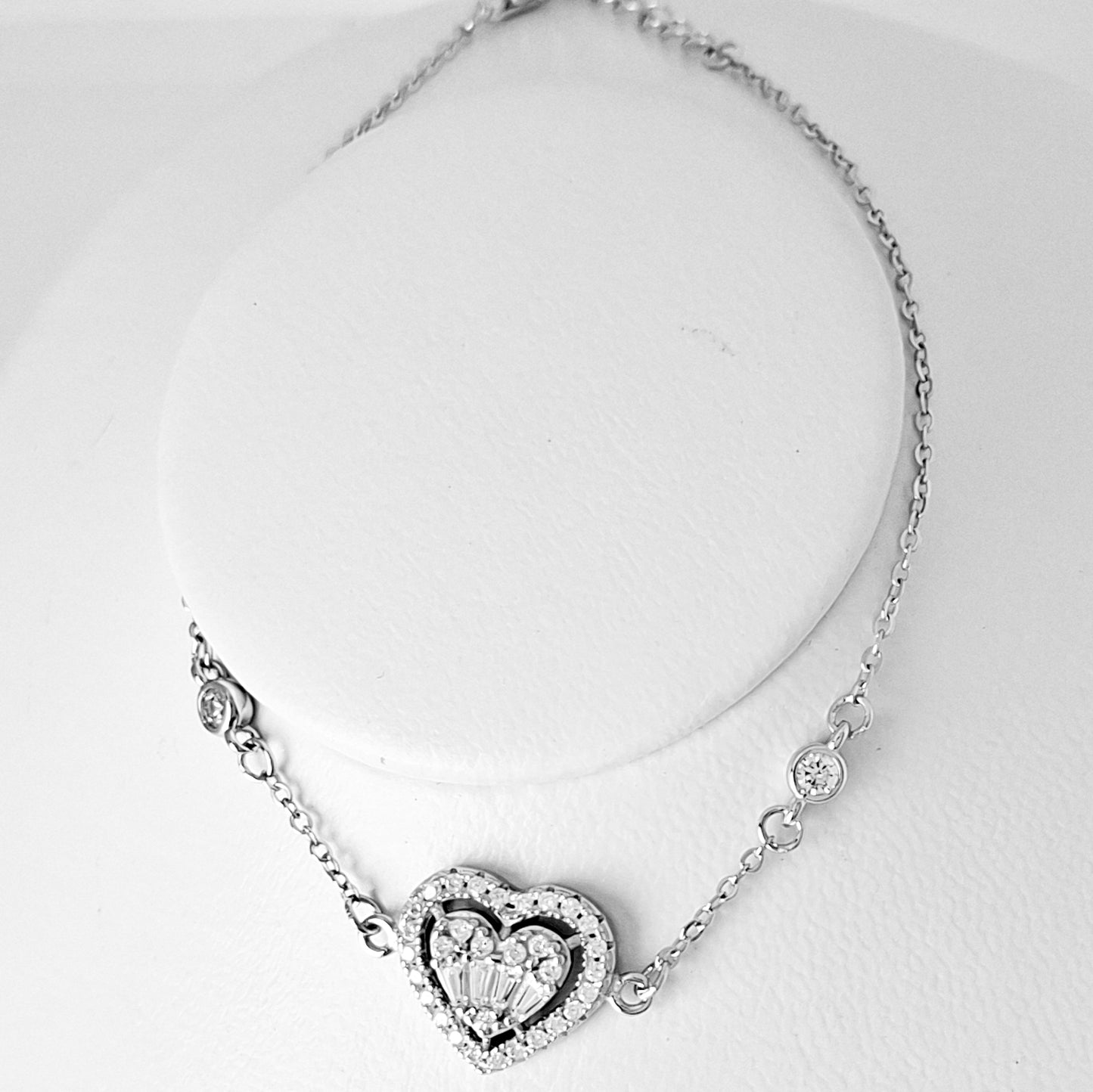Pulsera Zirconia Corazon