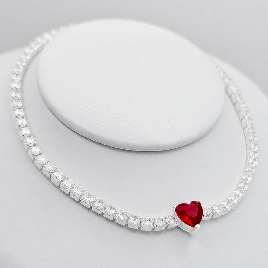 Pulsera Corazon Zirconia