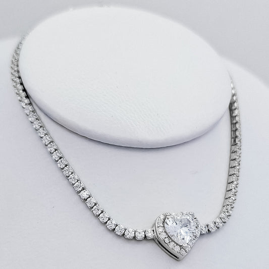 Pulsera Corazon Zirconia