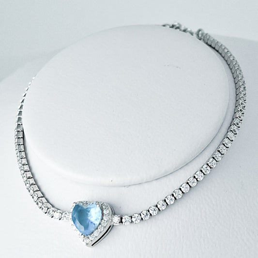 Pulsera Corazon Zirconia