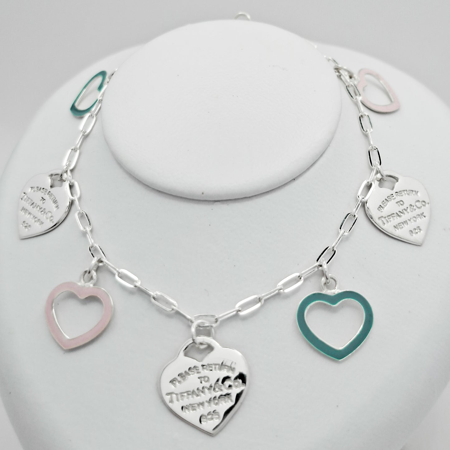 Pulsera Tiff Verde y Rosa