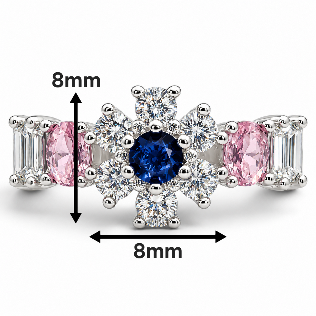 Anillo Zirconia Plata Ley 925