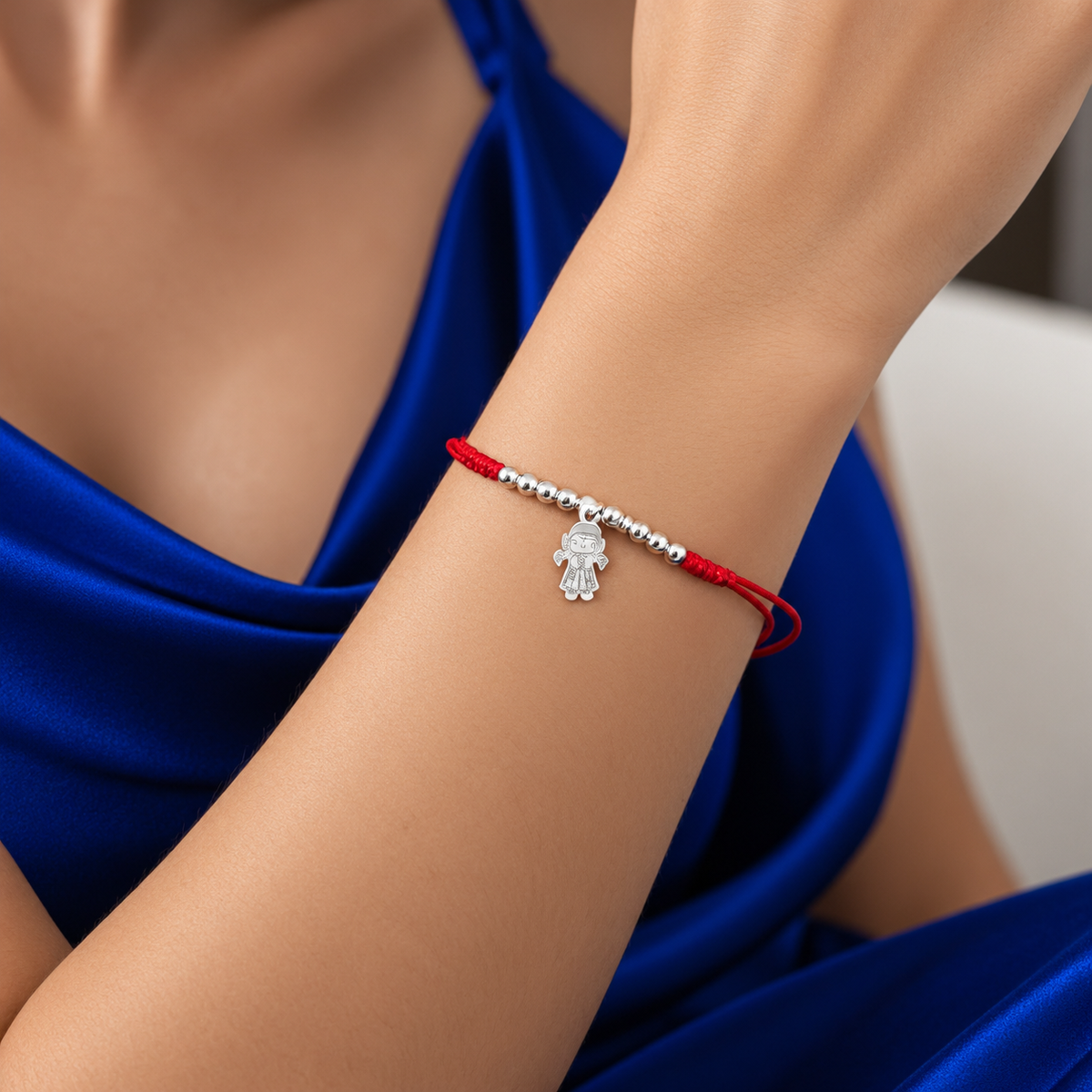 Pulsera Roja Muñeca Lele Plata Ley 925