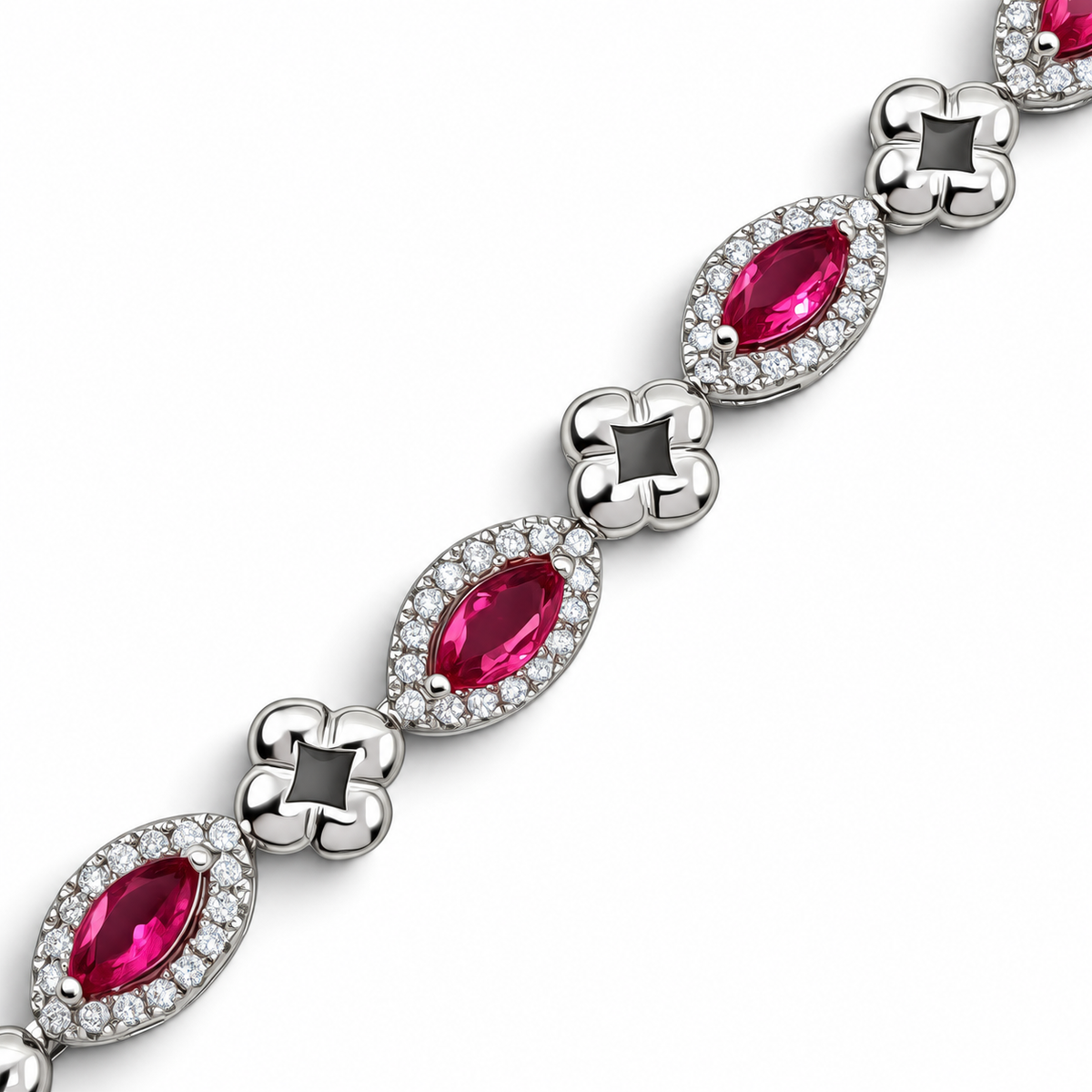 Pulsera Semilla Fiusha Plata Ley 925