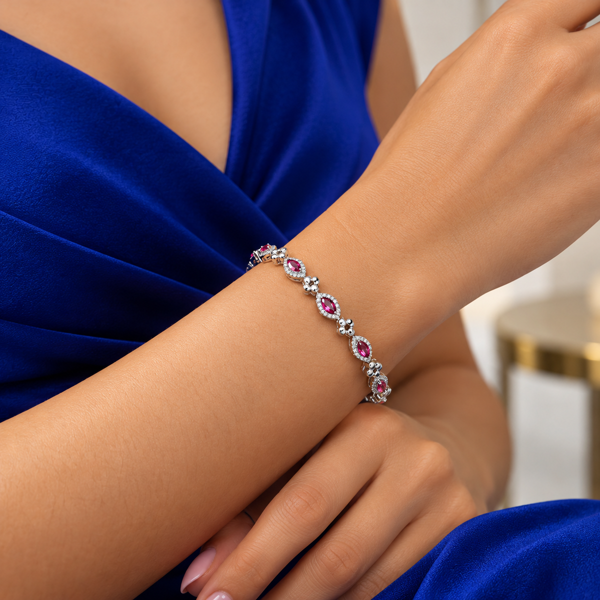 Pulsera Semilla Fiusha Plata Ley 925