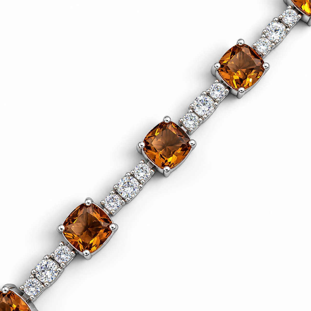 Pulsera Zultanita Cuadro Plata Ley 925