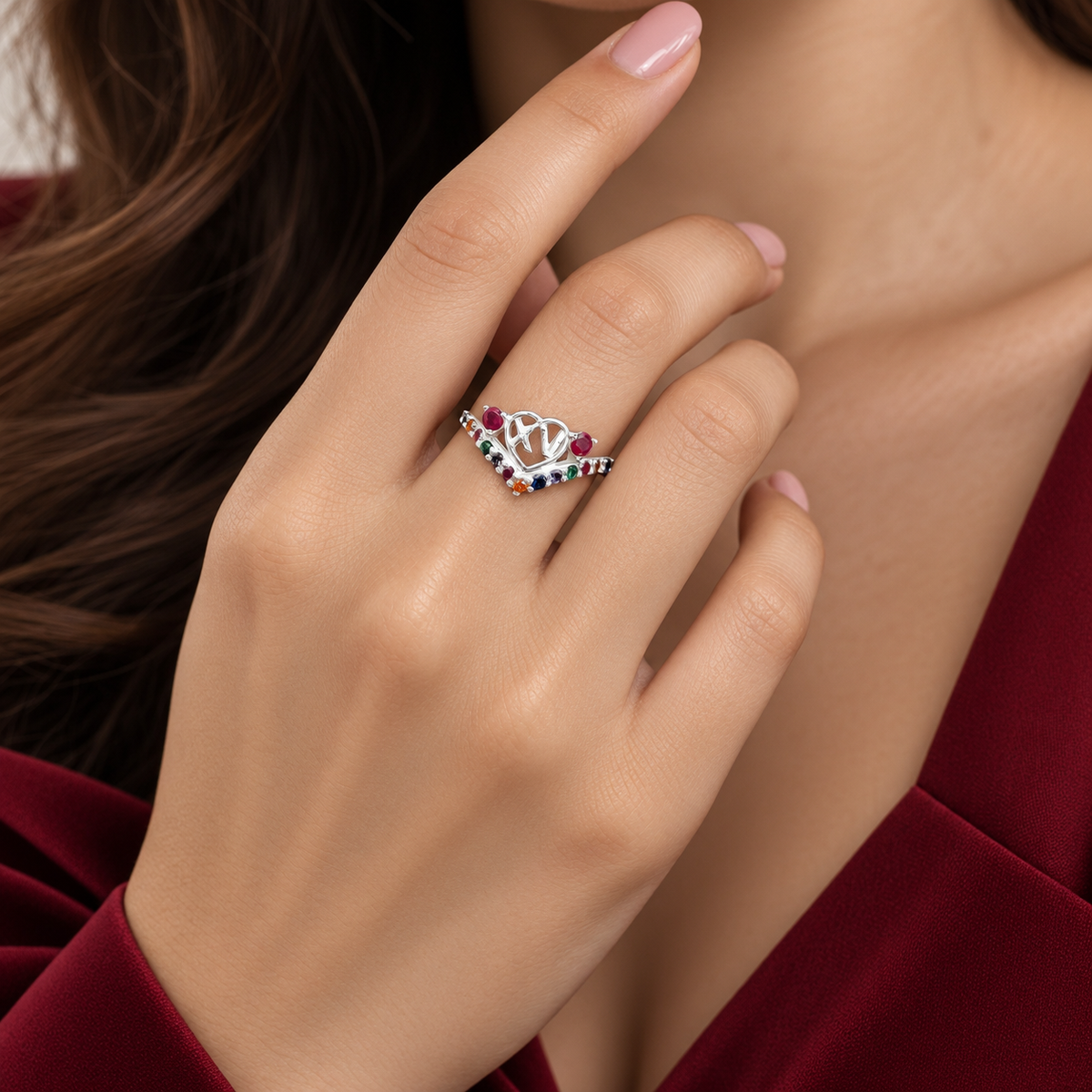 Anillo XV Fiusha Plata Ley 925
