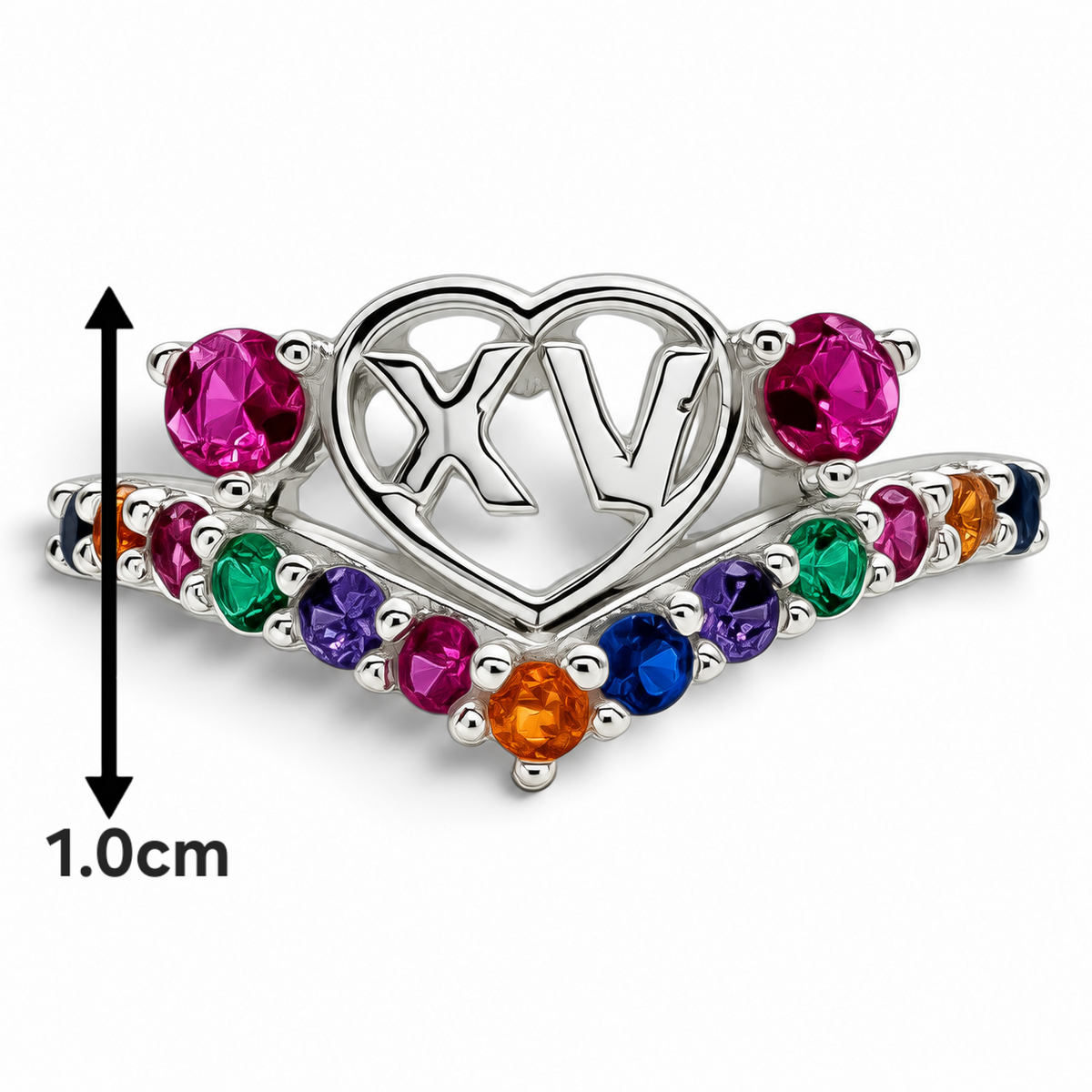 Anillo XV Fiusha Plata Ley 925