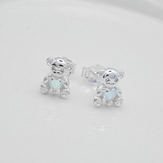 Arete Osito Corazon