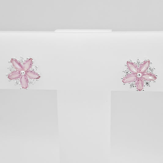 Arete Flor Rosa