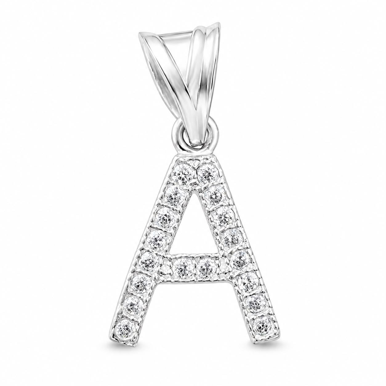 Dije Letra Mini A con Zirconia Plata .925 Taxco