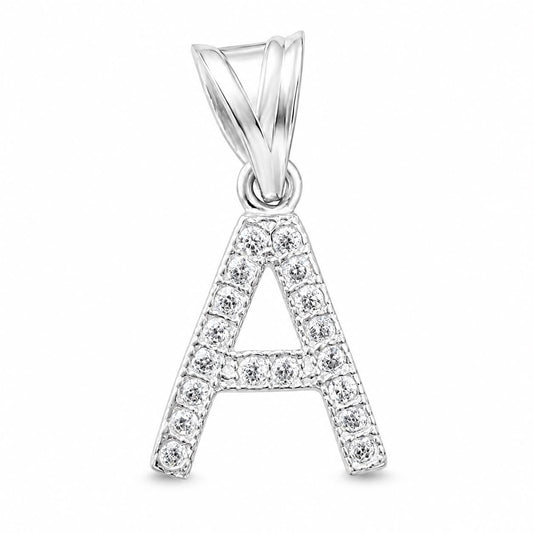 Dije Letra Mini A con Zirconia Plata .925 Taxco