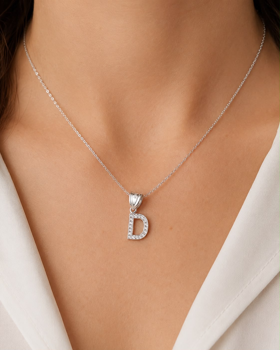 Dije Letra D Mini con Zirconia Plata .925 Taxco Mayoreo