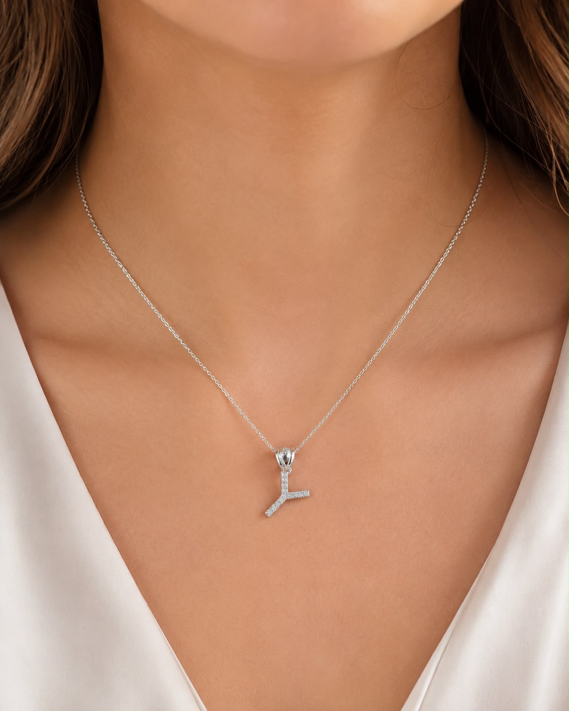 Dije Letra Y Mini con Zirconia Plata .925 Taxco Mayoreo