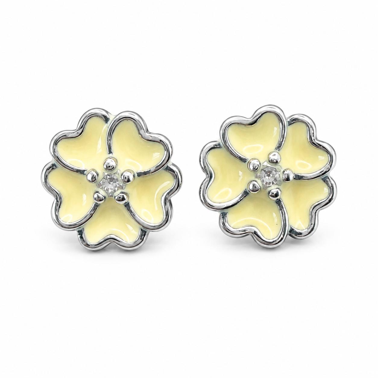 Aretes Inspirados Trebol Estilo Pan en Plata Ley .925