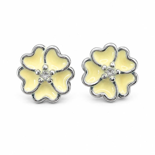 Aretes Inspirados Trebol Estilo Pan en Plata Ley .925