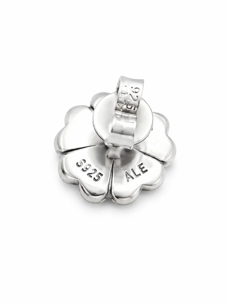 Aretes Inspirados Trebol Estilo Pan en Plata Ley .925