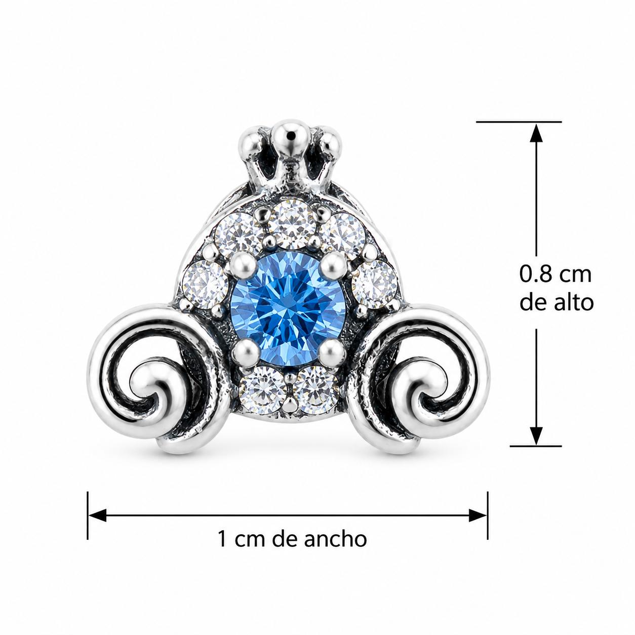 Aretes Inspirados Carroza Estilo Pan en Plata Ley .925