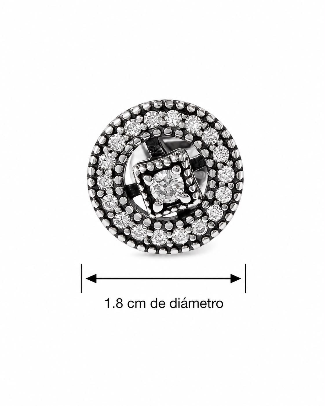 Aretes Inspirados Circulo Estilo Pan en Plata Ley .925