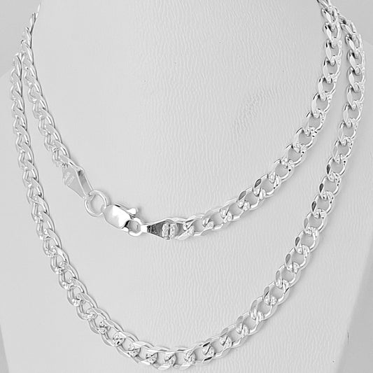 Cadena Cubana Diamantada 5mm