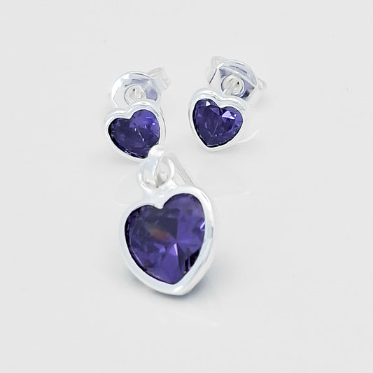 Juego Corazon Morado