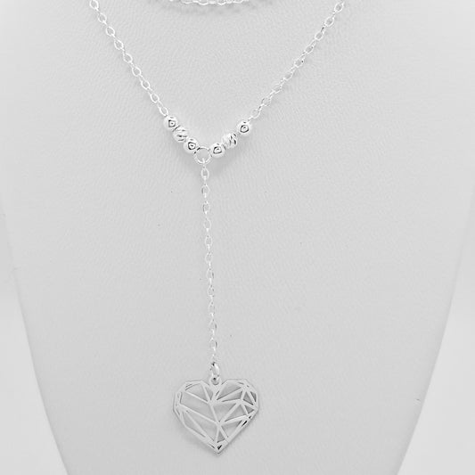Collar Corazon Bola