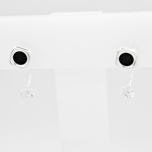 Arete Curvo Cuadro Negro