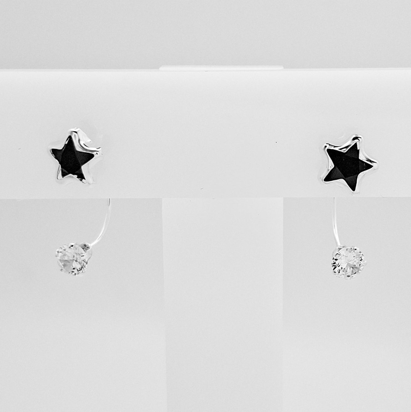 Arete Curvo Estrella Negro