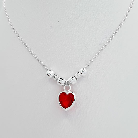 Collar Corazon Rojo