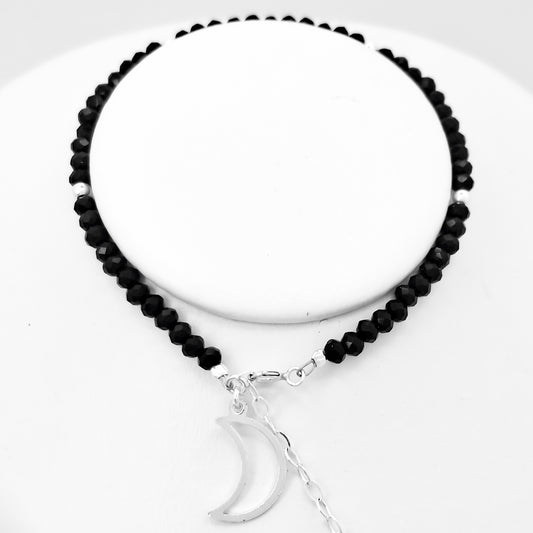 Pulsera Negra Media Luna