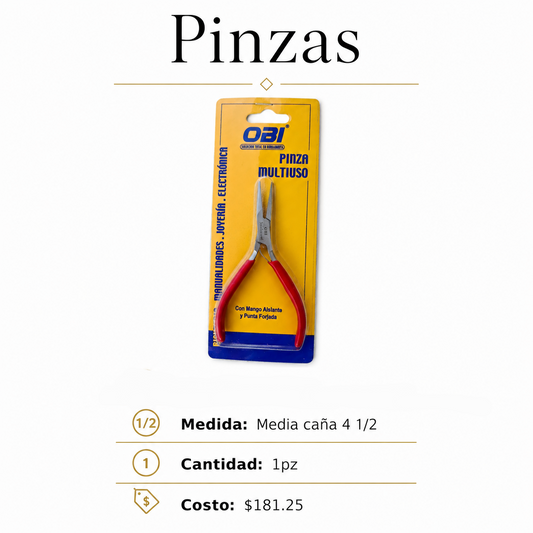 Pinzas Media Caña 4 1/2