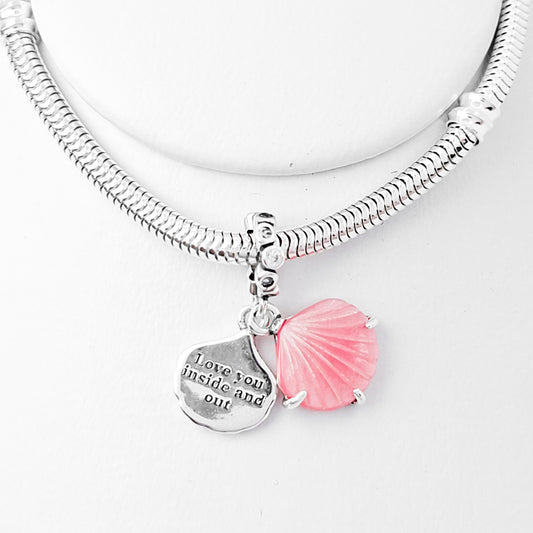 Charm Almeja Rosa