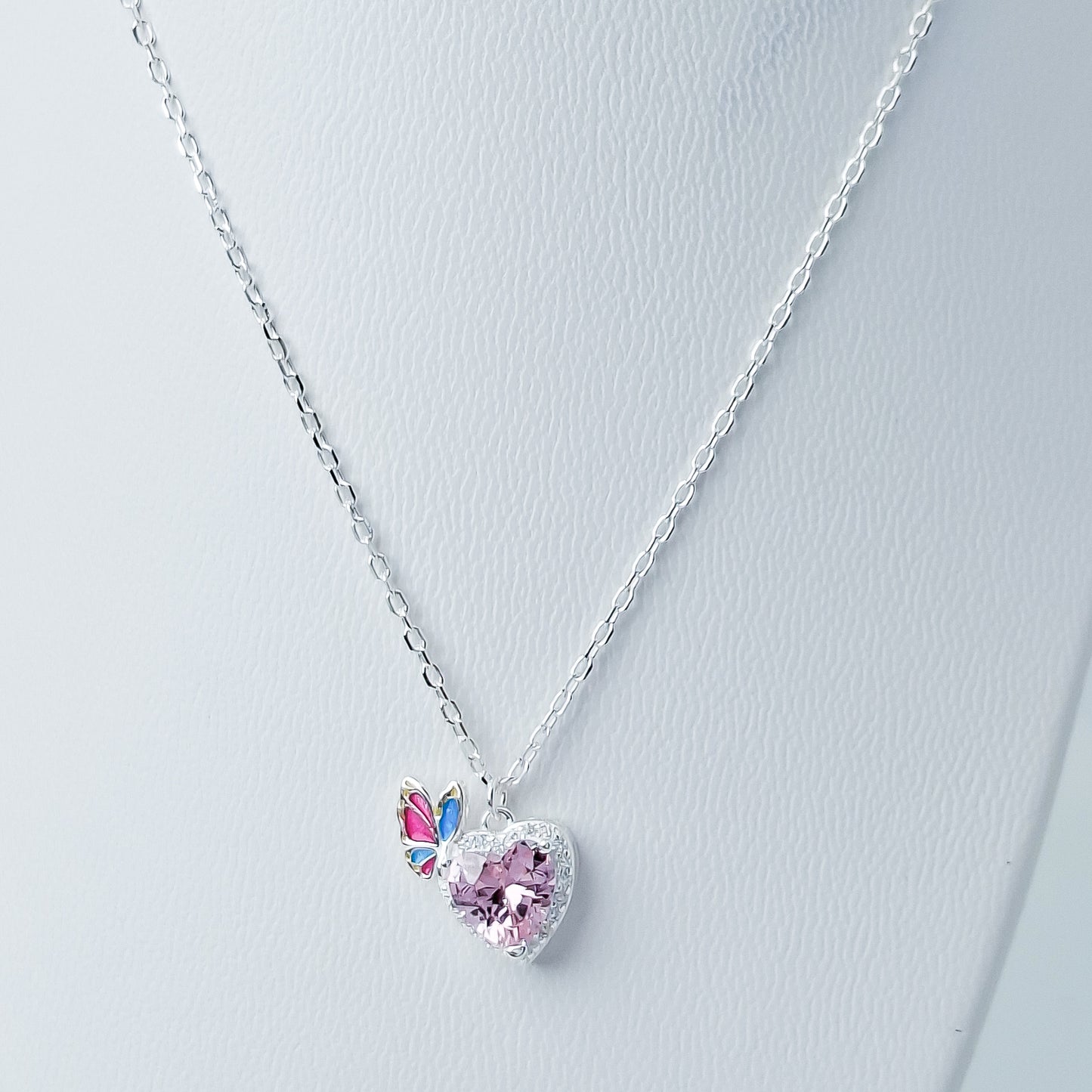 Collar Corazon Rosa